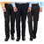 Gwalior Pack Of 3 Formal Trousers - Black, Blue, Grey