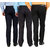 Gwalior Pack Of 3 Formal Trousers - Black, Blue, Grey