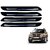 Auto Addict Single Chrome Black Bumper Protector Set of 4 Pcs For Renault Duster