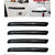 Auto Addict Single Chrome Black Bumper Protector Set of 4 Pcs For Maruti Suzuki Swift Dzire Type-2(2011-2017)