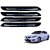 Auto Addict Single Chrome Black Bumper Protector Set of 4 Pcs For Honda Accord