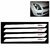 Auto Addict White Red Designer Bumper Protector Set of 4 Pcs For Mahindra XUV 700 (Alturas G4)