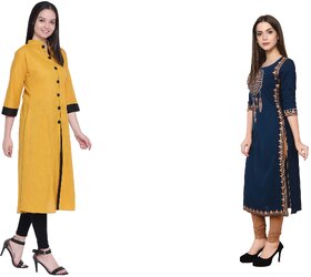 The Laila Kurti Combo Pack Material Both : Cotton Made, Fine Stitched well Finished