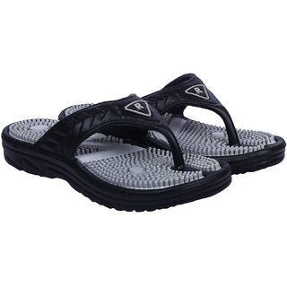 Buy DzVR Black Unisex Acupressure Health Care PU EVA Casual Slippers Online  @ ₹199 from ShopClues