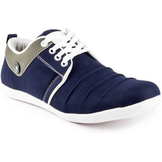 Navy Canvas Casual Shoes 