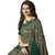 Indian Style Sarees New Arrivals Latest Women's Green Georgette Printed Saree With Blouse Bollywood Latest Designer