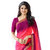 Indian Style Sarees New Arrivals Latest Women'sBandha Pink Georgette Printed Saree With Blouse Bollywood Latest Designer