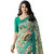 Indian Style Sarees New Arrivals Latest Women'sFlowerGreen Georgette Printed Saree With Blouse Bollywood Latest Designer