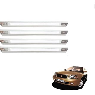 Buy Auto Addict Car Designer White Dotted Bumper Protector Guard For ...