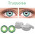Truom Coloured Monthly Contact Lens(0.00, Green, Pack of 2)