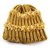 Voici France Womens Winter Warm Knitting Hats/Cap Wool Baggy Slouchy Beanie Hat Cap golden color