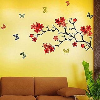 EJA Art Chinese Flower With Butterfly
