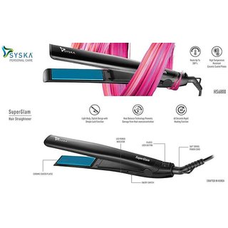 Buy Syska SuperGlam HS6800 Hair Straightener Black Online