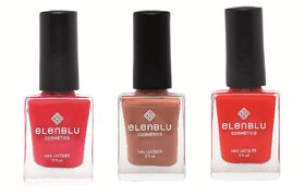 Formal Affair Tarnished Copper and Wicked 9.9ml Each Elenblu Matte Nail Polish Set of 3 Nail Polish