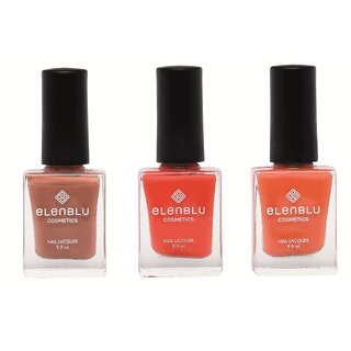 Tarnished Copper Brickola And Rustic Decay 9.9ml Each Elenblu Matte Nail Po 