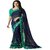 Indian Beauty Green Georgette Printed Saree With Blouse