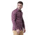 Riag Men's Purple Linen Full Shirt