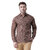 Riag Men's Brown Linen Full Shirt