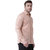 Riag Men's Brown Linen Full Shirt