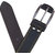 Sunshopping men's black leatherite needle pin point buckle belt