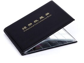 House of Quirk 240 Pockets Coin Holder Collection Coin Storage Album Book for Collectors, Money Penny Pocket - Black