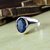 Natural Blue sapphire Ring original  certified stone 5.00 ratti neelam silver plated ring Jaipur Gemstone