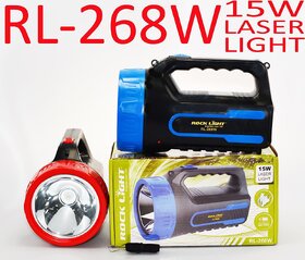 ROCK LIGHT 15W JUMBO Rechargeable 2 in 1 High Power LED Flash Light, Night Torch