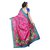 SOFTIEONS E-COMMERCE Women's Multicolor Floral Art Silk Saree With Blouse