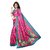 SOFTIEONS E-COMMERCE Women's Multicolor Floral Art Silk Saree With Blouse
