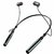 Bluetooth Neckband with Metal Head in-Earphone Flex Sweat Proof Sports Headphone for All mobiles, iphones EZ458-Black