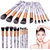Looks United Marble Finish Premium Cosmetic Makeup Brush Set  (Pack of 10)