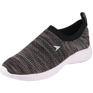 Black Grey Sports Walking Shoes 