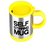Arythe  Automatic Stainless Coffee Mixing Cup Blender Self Stirring 350ml Mug Best Gift (YELLOW)