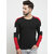 PAUSE Black Solid Round Neck Slim Fit Full Sleeve Men's T-Shirt