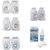 Optify Combo Pack Monthly Color Contact Lens With Solution (Zero Power, Grey-Honey-Turquoise-Violet, Pack of 4)