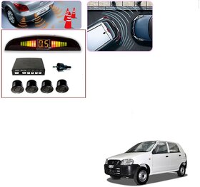 Auto Addict Car Black Reverse Parking Sensor With LED Display For Maruti Suzuki Alto