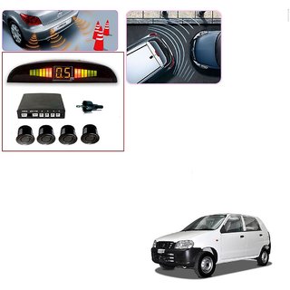 Auto Addict Car Black Reverse Parking Sensor With LED Display For Maruti Suzuki Alto