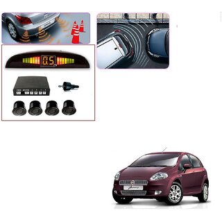 Auto Addict Car Black Reverse Parking Sensor With LED Display For Fiat Punto