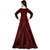 Florence Women's Maroon Taffeta Embroidered Stitched Gown