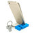 Keychain with earphone and with Mobile Phone Stand / Holder For Smartphone (Sky Blue)