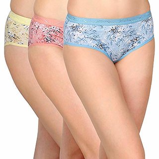 Minha Women's Cotton Classic Panty(26C)Pack of 3