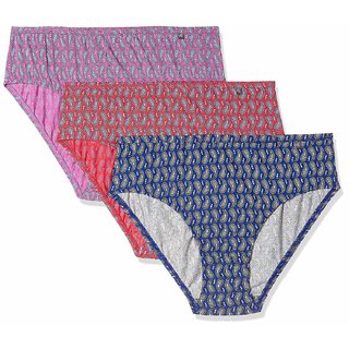 Minha Women's Panties Cotton Multicolor pack of 3