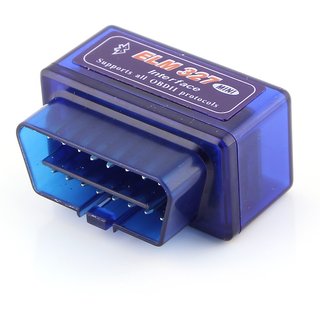 (Blue) ELM 327 Mini OBD2 OBD-II Bluetooth Car Auto Diagnostic Interface Scanner Tool