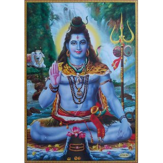 Buy 5 ACE BHAGWAN SHIVA WALL POSTER OF 300 GSM (12X18) WITHOUT FRAME ...