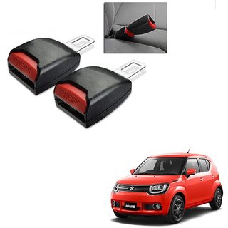 Auto Addict Car Seat Belt Extender Buckle Black Color Set of 2 Pcs For Maruti Suzuki Ignis