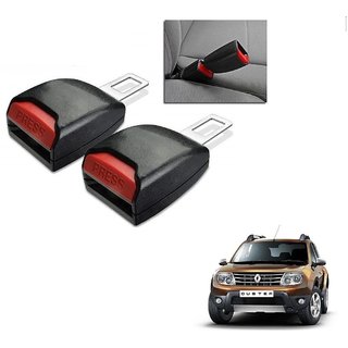 Auto Addict Car Seat Belt Extender Buckle Black Color Set of 2 Pcs For Renault Duster
