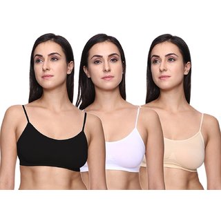Minha Women's Cotton sprorts air bra pack of -3
