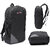 LeeRooy Canvas 20 Ltr Black Luggage Bag Backpack For Men