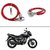 AutoStark Heavy Duty Multi Purpose Goti/Key Helmet Lock (Red) (Pack of 1) for Honda CB Unicorn