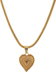 Jewar Mandi Chain 24 inch Gold Plated with Brass  Copper , Gold Foil Gold Locket Jewelry for Women Girls